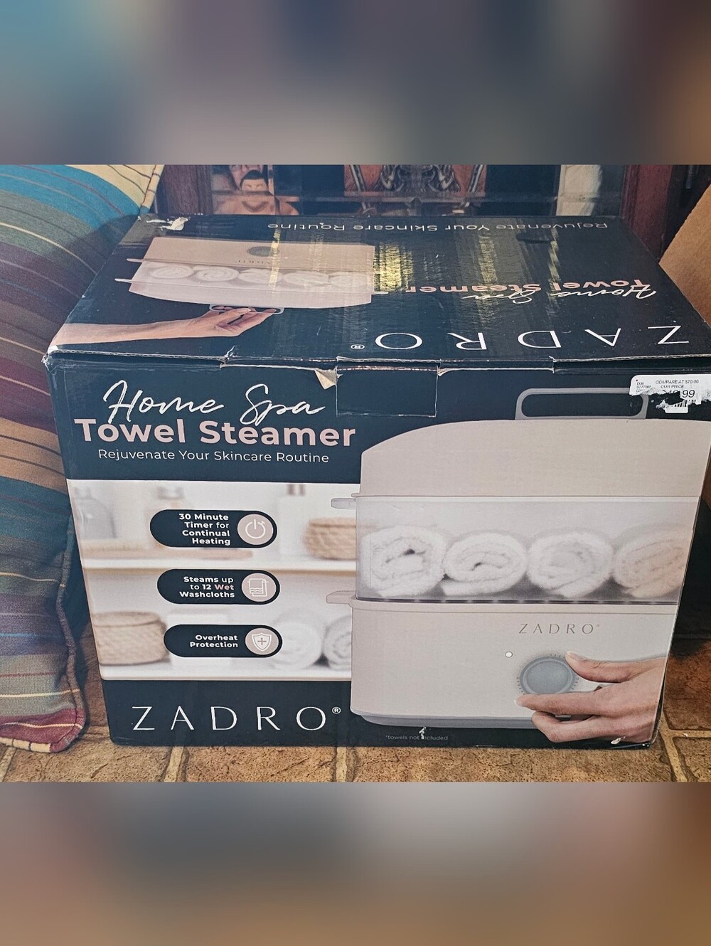 ZADRO Home Spa Towel Steamer NEW